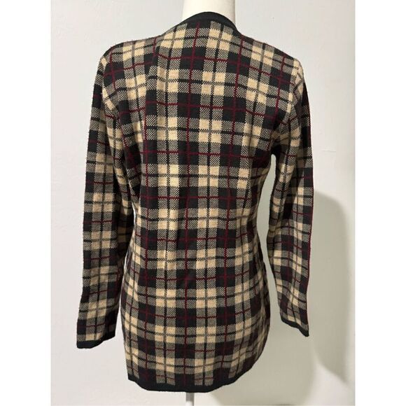 Liz Claiborne vintage button front sweater merino wool blend w/pockets S - Picture 5 of 6